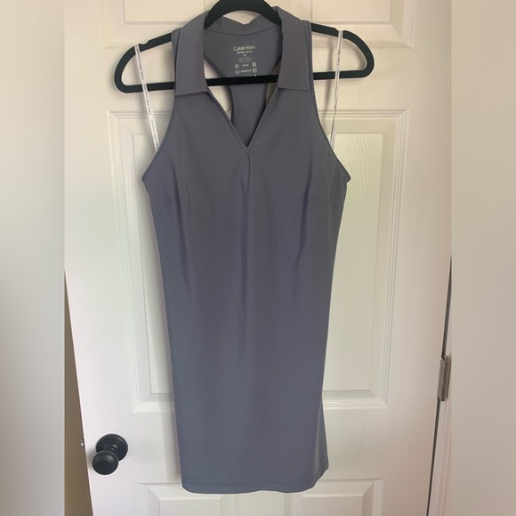 Calvin Klein Performance Grey Sleeveless Collar Dress, size M - Picture 8 of 8